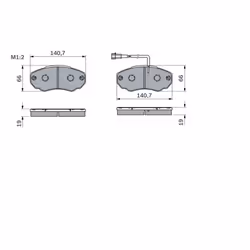 Set di pastiglie freno BOSCH 0 986 494 048, anteriore - Vista aggiuntiva 6