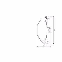 Set di pastiglie freno BOSCH 0 986 424 532, posteriore - Vista aggiuntiva 7