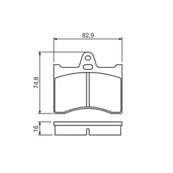 Set di pastiglie freno BOSCH 0 986 463 890, posteriore - Vista aggiuntiva 5