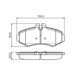 Set di pastiglie freno BOSCH 0 986 494 013, anteriore - Vista aggiuntiva 6