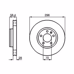 Disco freno BOSCH 0 986 478 593 anteriore, ventilato, altamente carbonizzato, 1 Pezzo - Vista aggiuntiva 5