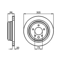 Disco freno BOSCH 0 986 478 660 posteriore, ventilato, 1 Pezzo