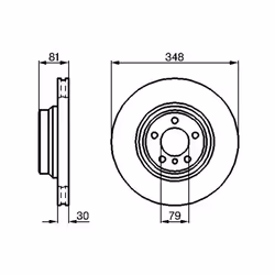 Disco freno BOSCH 0 986 479 003 anteriore, ventilato, altamente carbonizzato, 1 Pezzo - Vista aggiuntiva 7