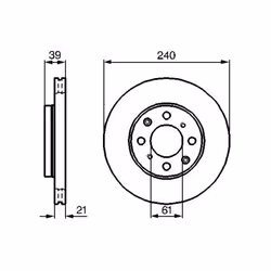 Disco freno BOSCH 0 986 479 033 anteriore, ventilato, 1 Pezzo - Vista aggiuntiva 7