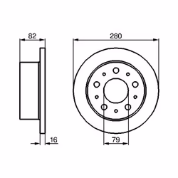 Disco freno BOSCH 0 986 479 066 posteriore, pieno, 1 Pezzo - Vista aggiuntiva 6
