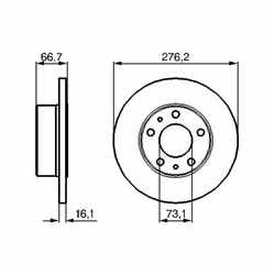 Disco freno BOSCH 0 986 479 161, 1 Pezzo - Vista aggiuntiva 6