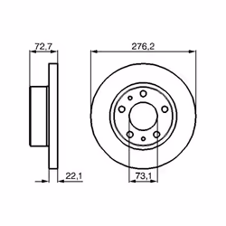 Disco freno BOSCH 0 986 479 162, 1 Pezzo - Vista aggiuntiva 7