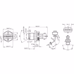 Sensore, pressione carburante BOSCH 0 281 002 907 - Vista aggiuntiva 5