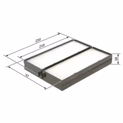 Filtro cabina BOSCH 1 987 432 160 - Vista aggiuntiva 7
