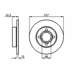 Disco freno BOSCH 0 986 478 016 anteriore, pieno, 1 Pezzo - Vista aggiuntiva 5