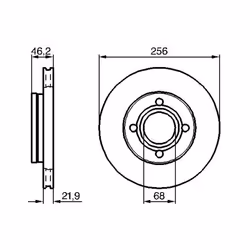 Disco freno BOSCH 0 986 478 018 anteriore, ventilato, 1 Pezzo