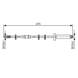 Tubo flessibile del freno BOSCH 1 987 476 329