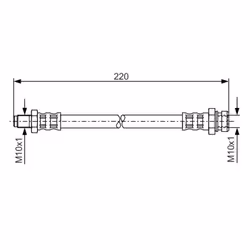 Filettatura interna [mm]: M10x1. Filetto esterno 2 [mm]: M10x1. Indice: 1 987 476 347. Lunghezza [mm]: 410. Numero del Produt ...