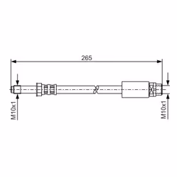 Filettatura interna 2 [mm]: M10x1. Filetto esterno [mm]: M10x1. Indice: 1 987 476 359. Lunghezza [mm]: 221. Numero del Produt ...