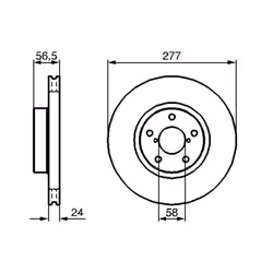 Disco freno BOSCH 0 986 479 147 anteriore, ventilato, 1 Pezzo - Vista aggiuntiva 7