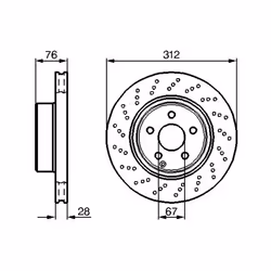 Disco freno BOSCH 0 986 478 471 anteriore, ventilato, altamente carbonizzato, 1 Pezzo - Vista aggiuntiva 6