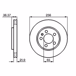 Disco freno BOSCH 0 986 478 482 posteriore, ventilato, altamente carbonizzato, 1 Pezzo - Vista aggiuntiva 7