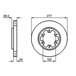 Disco freno BOSCH 0 986 478 532 anteriore, ventilato, 1 Pezzo