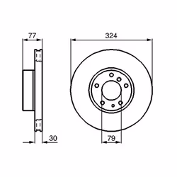 Disco freno BOSCH 0 986 479 116 anteriore, ventilato, altamente carbonizzato, 1 Pezzo - Vista aggiuntiva 6