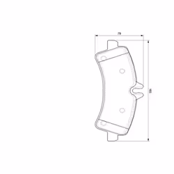Set di pastiglie freno BOSCH 0 986 494 122, posteriore - Vista aggiuntiva 6
