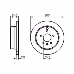 Disco freno BOSCH 0 986 479 268 posteriore, ventilato, altamente carbonizzato, 1 Pezzo - Vista aggiuntiva 7