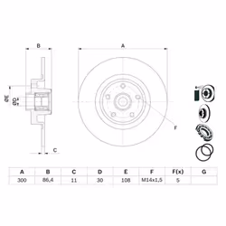Disco freno BOSCH 0 986 479 276 posteriore, pieno, 1 Pezzo - Vista aggiuntiva 5