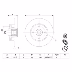 Disco freno BOSCH 0 986 479 278 posteriore, pieno, 1 Pezzo - Vista aggiuntiva 7