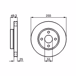 Disco freno BOSCH 0 986 479 084 anteriore, ventilato, altamente carbonizzato, 1 Pezzo - Vista aggiuntiva 5