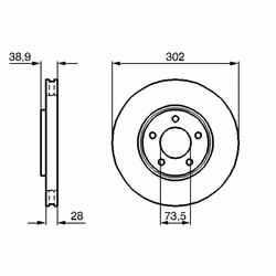 Disco freno BOSCH 0 986 479 117 anteriore, ventilato, altamente carbonizzato, 1 Pezzo - Vista aggiuntiva 6