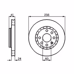 Disco freno BOSCH 0 986 478 327, anteriore, ventilato, altamente carbonizzato, 1 Pezzo - Vista aggiuntiva 4