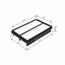 Filtro aria BOSCH F 026 400 044 - Vista aggiuntiva 5