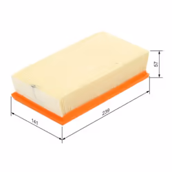 Filtro aria BOSCH F 026 400 047 - Vista aggiuntiva 5