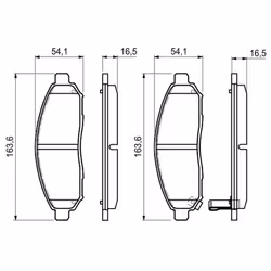 Set di pastiglie freno BOSCH 0 986 494 151, anteriore - Vista aggiuntiva 6