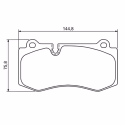 Set di pastiglie freno BOSCH 0 986 494 167, anteriore - Vista aggiuntiva 4