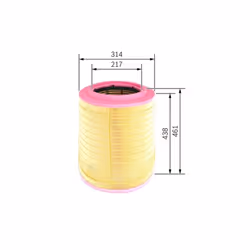 Filtro aria BOSCH F 026 400 080 - Vista aggiuntiva 5