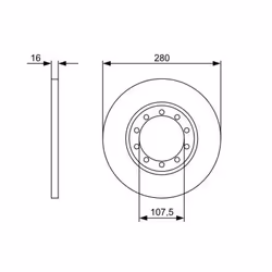 Disco freno BOSCH 0 986 479 390 posteriore, pieno, 1 Pezzo - Vista aggiuntiva 6