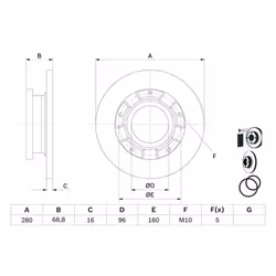 Disco freno BOSCH 0 986 479 401 posteriore, pieno, 1 Pezzo - Vista aggiuntiva 5