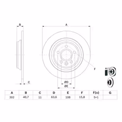 Disco freno BOSCH 0 986 479 397 posteriore, pieno, 1 Pezzo - Vista aggiuntiva 7