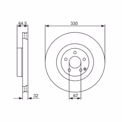 Disco freno BOSCH 0 986 479 415 anteriore, ventilato, altamente carbonizzato, 1 Pezzo - Vista aggiuntiva 7