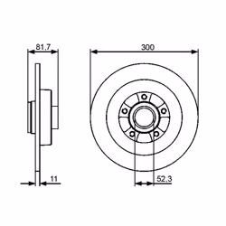 Disco freno BOSCH 0 986 479 446 posteriore, pieno, 1 Pezzo - Vista aggiuntiva 7