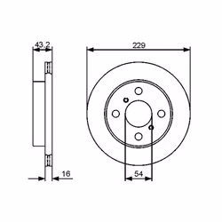 Disco freno BOSCH 0 986 479 417 anteriore, ventilato, 1 Pezzo - Vista aggiuntiva 3