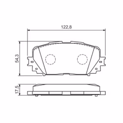 Set di pastiglie freno BOSCH 0 986 494 196, anteriore - Vista aggiuntiva 8
