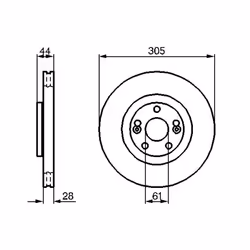 Disco freno BOSCH 0 986 479 109 anteriore, ventilato, 1 Pezzo - Vista aggiuntiva 6