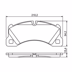 Set di pastiglie freno BOSCH 0 986 494 206, anteriore - Vista aggiuntiva 6