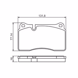 Set di pastiglie freno BOSCH 0 986 494 207, anteriore - Vista aggiuntiva 8