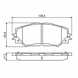 Set di pastiglie freno BOSCH 0 986 494 240, anteriore - Vista aggiuntiva 5