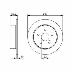 Disco freno BOSCH 0 986 479 520 posteriore, pieno, 1 Pezzo - Vista aggiuntiva 6