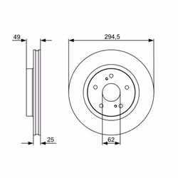 Disco freno BOSCH 0 986 479 559 anteriore, ventilato, 1 Pezzo - Vista aggiuntiva 7