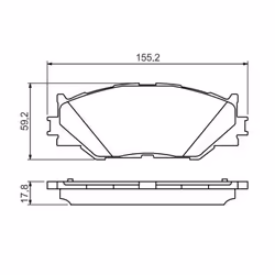 Set di pastiglie freno BOSCH 0 986 494 316, anteriore - Vista aggiuntiva 5