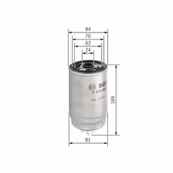 Filtro carburante BOSCH F 026 402 048 - Vista aggiuntiva 7